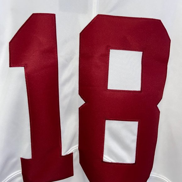 Nike Alabama Crimson Tide Limited Stitched Sewn White Jersey #18 Mens AQ0028 - Picture 8 of 11
